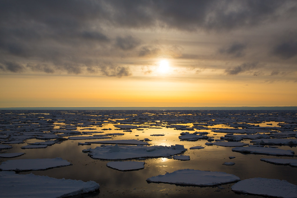 The sunrise over the Bering Sea. Source: jomilo75 on Flickr