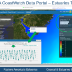 Figure: Satellite-based temperature indicators for 84 estuaries across the United States are available from the NOAA CoastWatch Data Portal. Displayed is monthly mean sea surface temperature (SST) for Delaware Bay, 2007–2023.