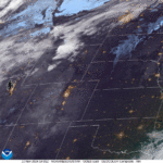 Figure 7: GOES-East Geocolor imagery valid ~1400 UTC to ~1700 UTC 10 November 2024. Credit: NESDIS/STAR