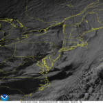 Figure 6: GOES-East Visible Band 2 imagery valid ~1400 to ~2000 UTC 05 December 2024. Credit: NESDIS/STAR