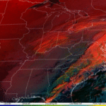 Figure 6: GOES-East CONUS Day Cloud Phase Distinction RGB imagery from 1401 to 1801 UTC 06 January 2025. From CIRA Slider