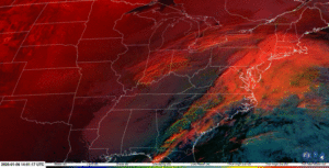 Figure 6: GOES-East CONUS Day Cloud Phase Distinction RGB imagery from 1401 to 1801 UTC 06 January 2025. From CIRA Slider