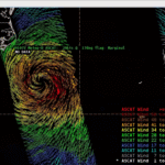 Figure 9: Metop-B ASCAT pass valid at ~0105 UTC 21 August 2025. This image was exported from AWIPS, and can be shared upon request.