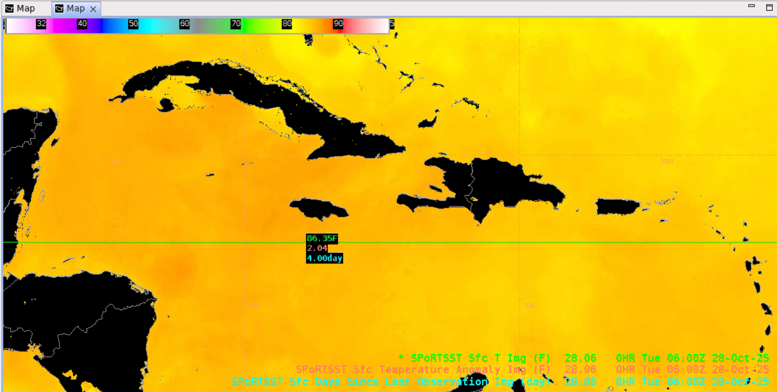 NASA SPoRT SST Product output