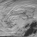Satellite imagery of a hurricane