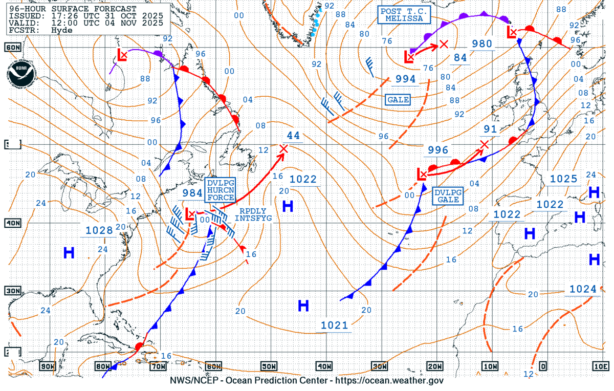NWS OPC 96-Hour Surface Forecast