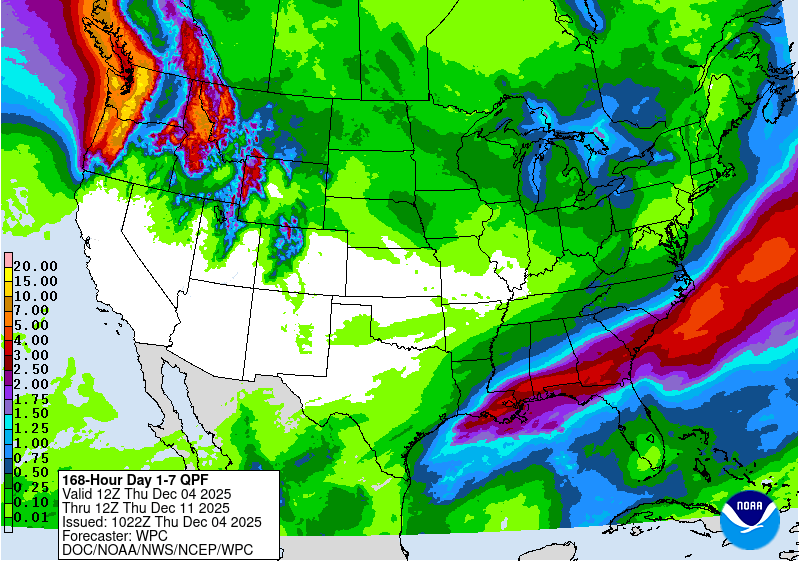 NWS WPC 7-Day QPF
