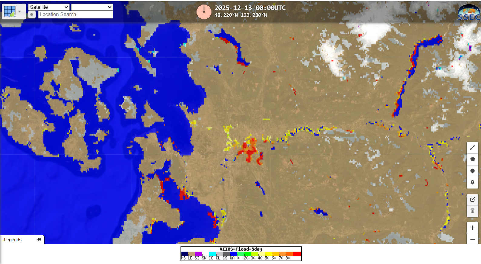 VIIRS 5-Day Flood Composite