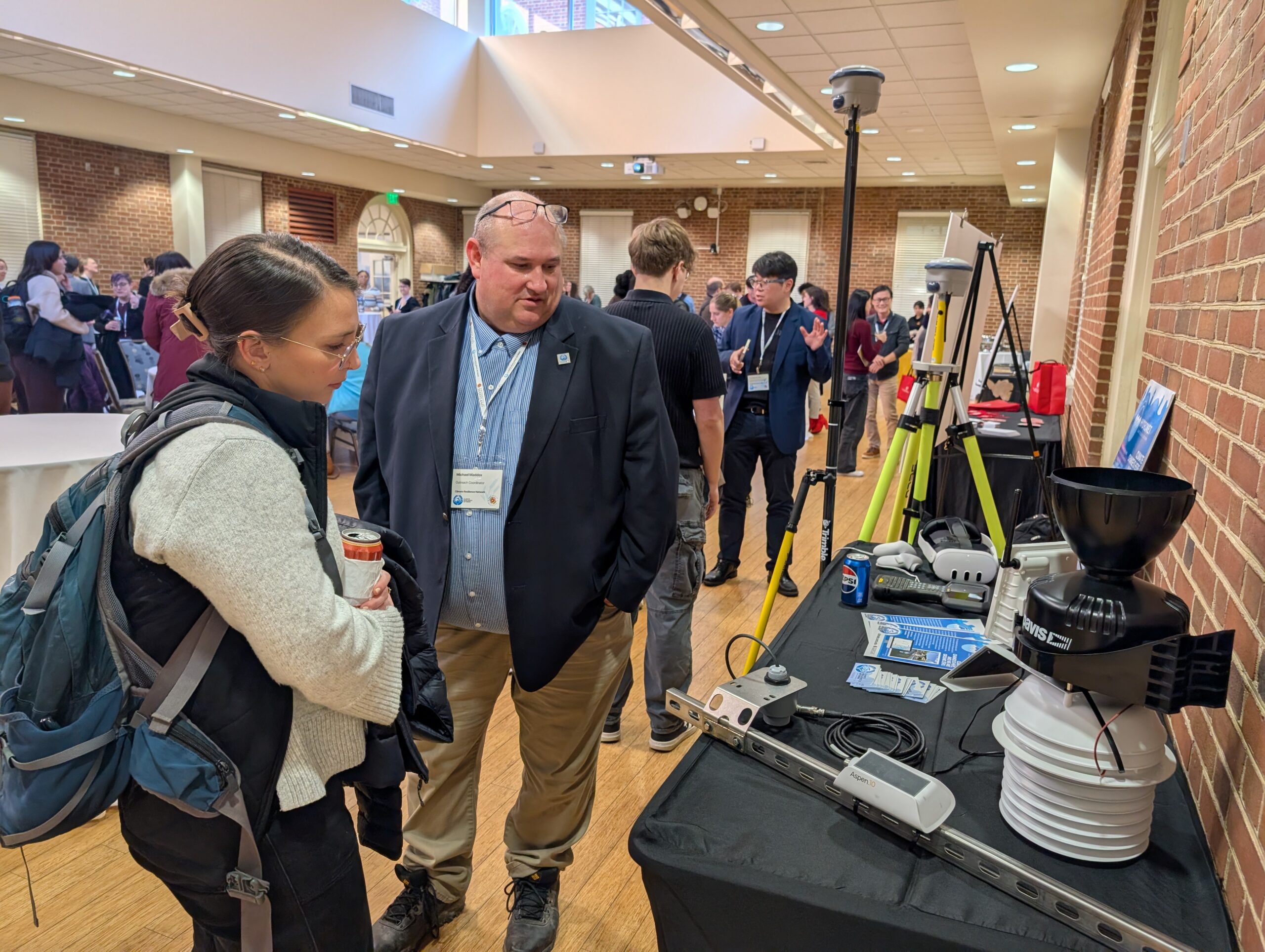 Mike Maddox presented the DAWN project during the reception. Photo by Cazzy Medley