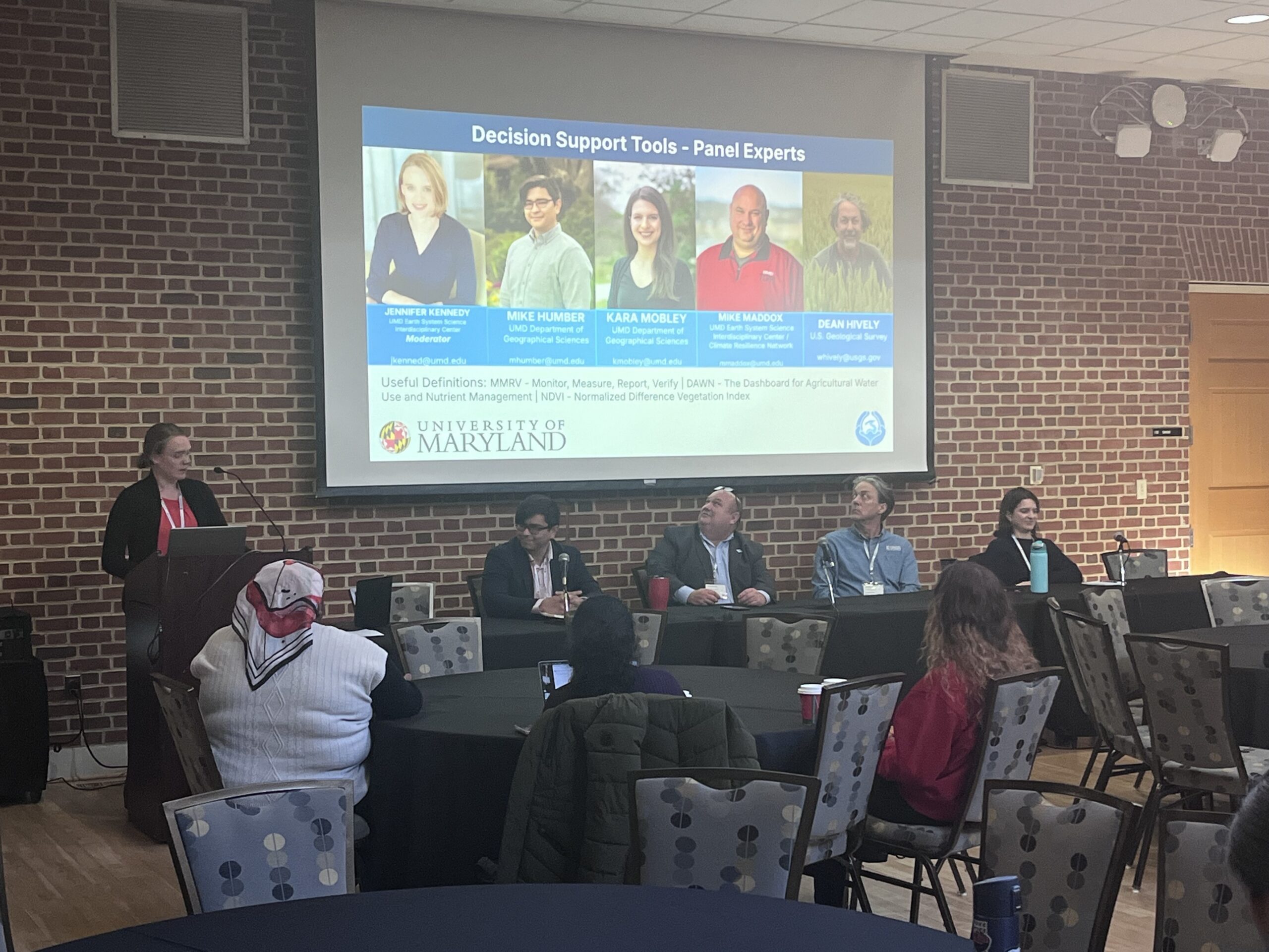 Decision Support Tools
Moderator - Jennifer Kennedy. Panelists - Mike Humber, Mike Maddox, Kara Mobley, Dean Hively
Photo by Kate Cooney