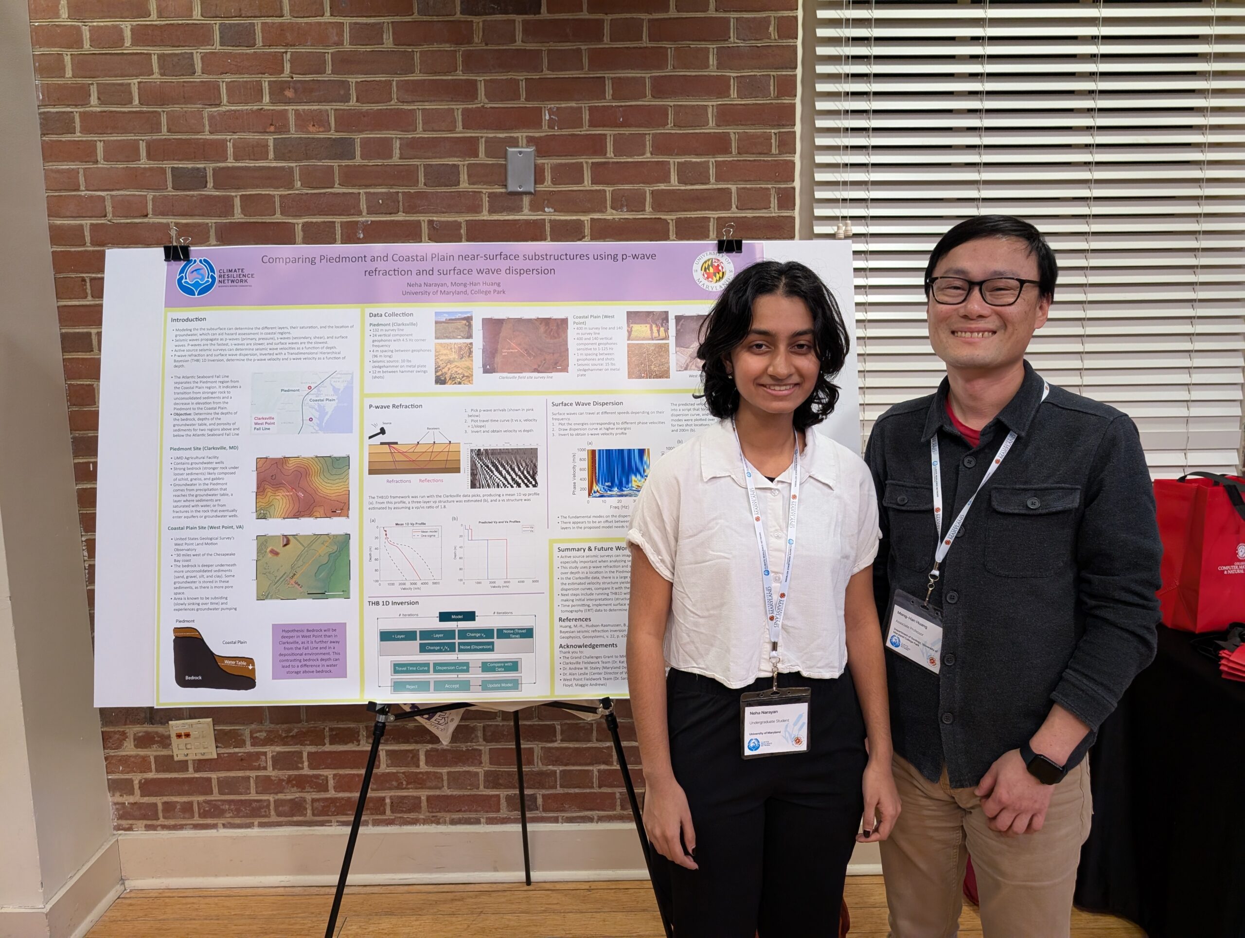 Neha Narayan (student). Mong-Han Huang (mentor). Photo by Cazzy Medley