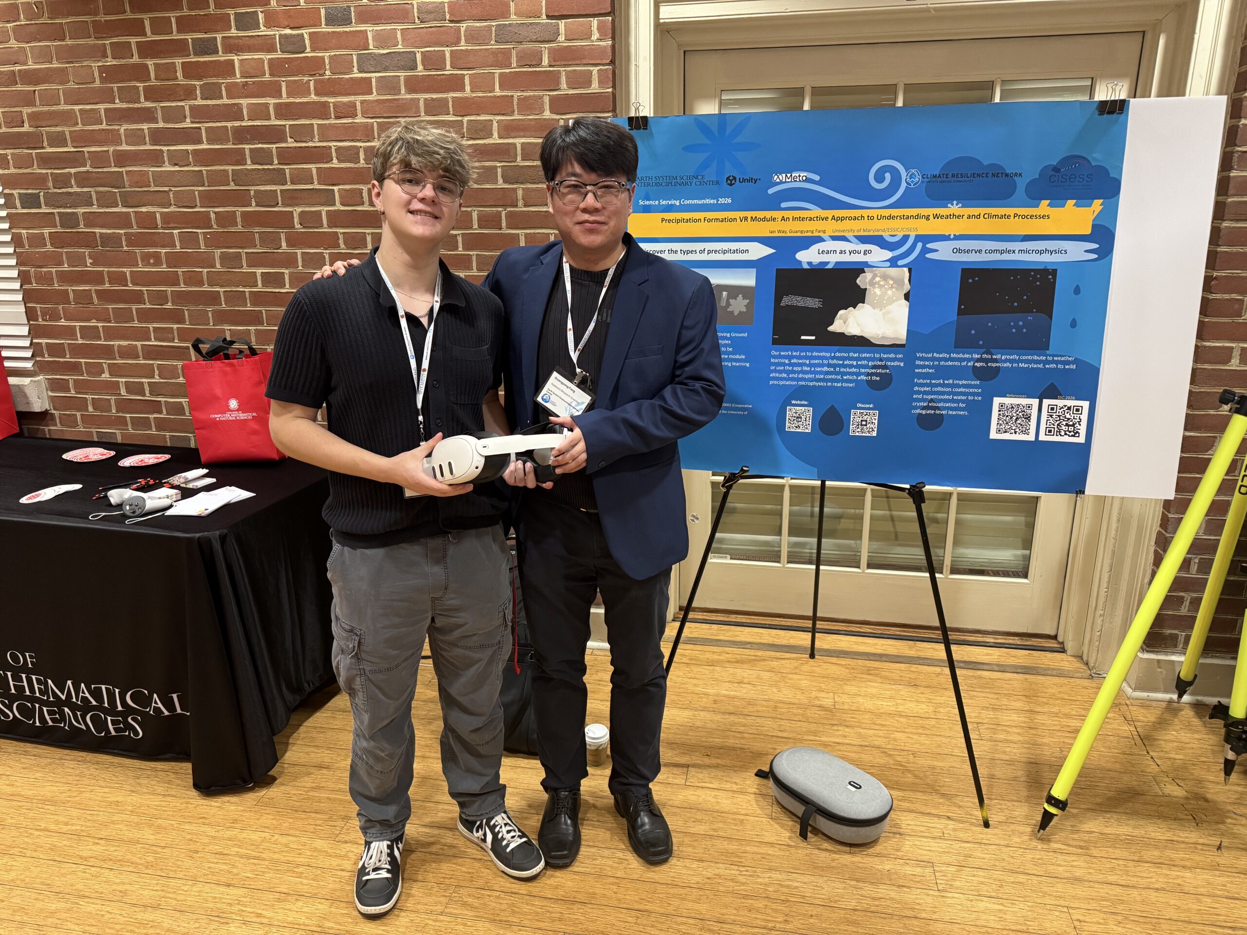 Student: Ian Way. Mentor: Guangyang Fang. Photo by Kate Cooney