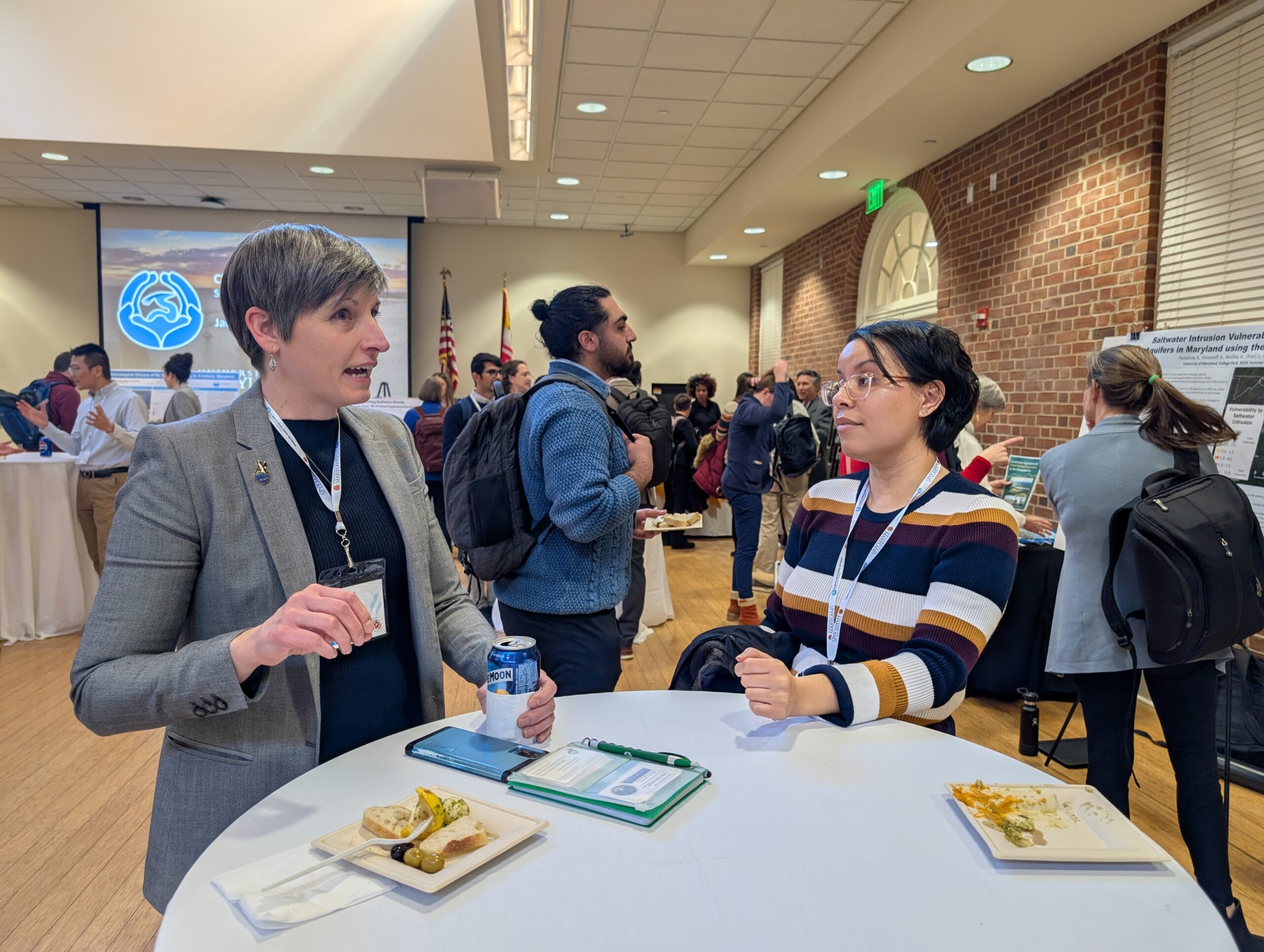 Attendees networked during the reception. Photo by Cazzy Medley.