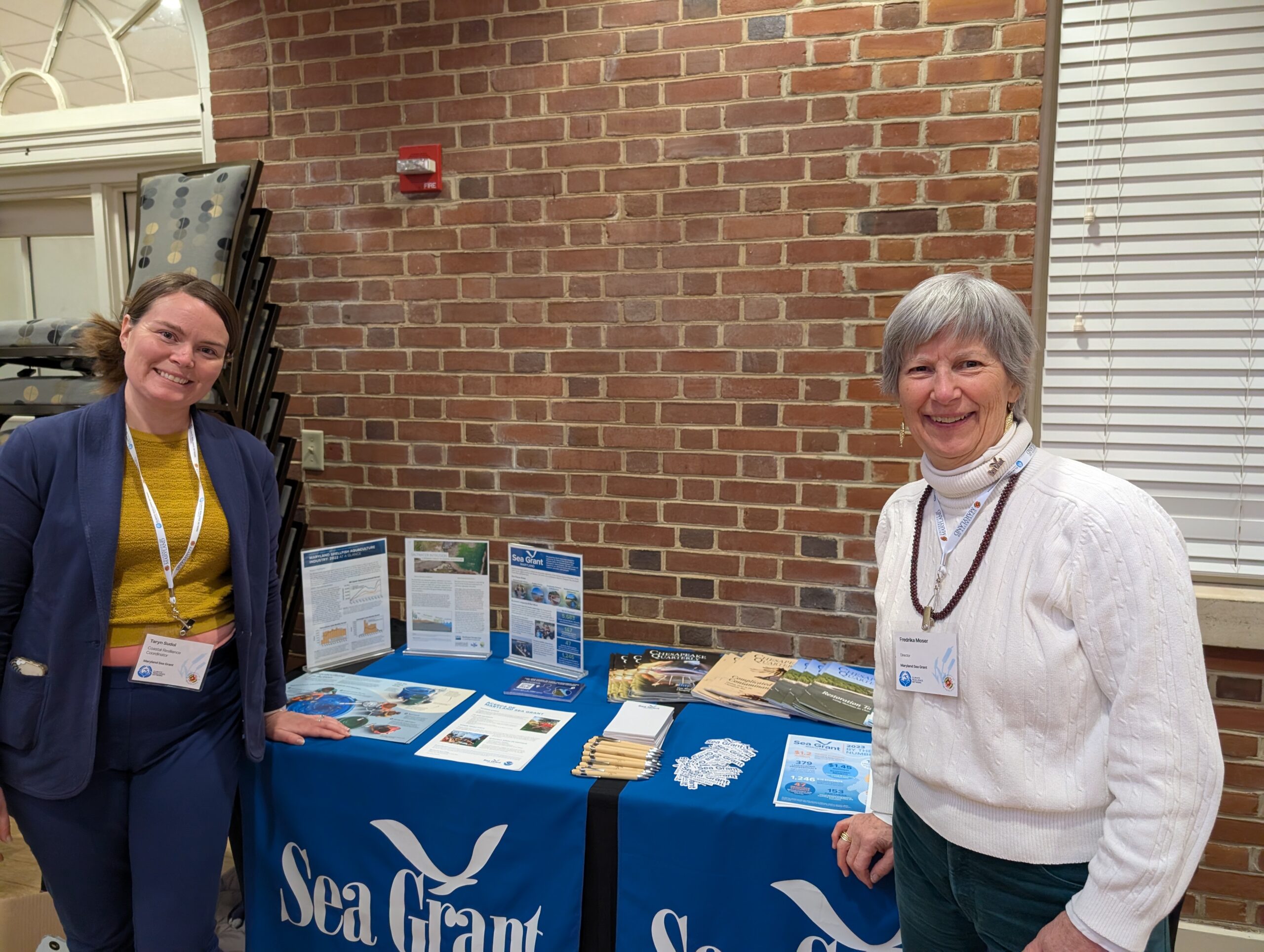 Sea Grant also had a booth at the reception. 
Photo by Cazzy Medley