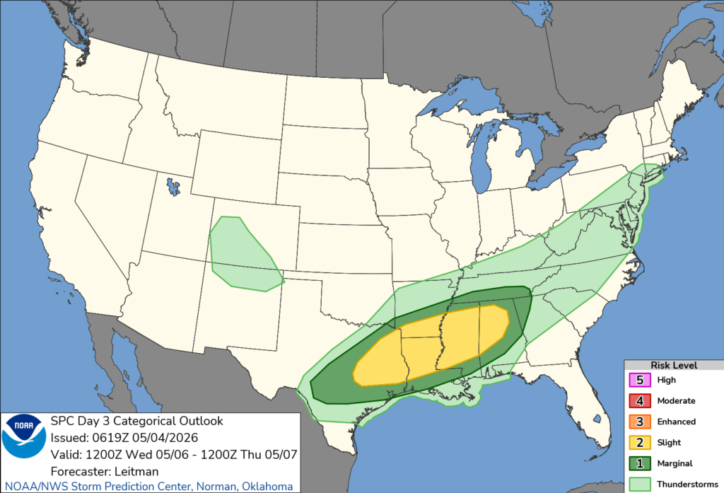 Storms Results in Deep South Flash Flooding - ESSIC