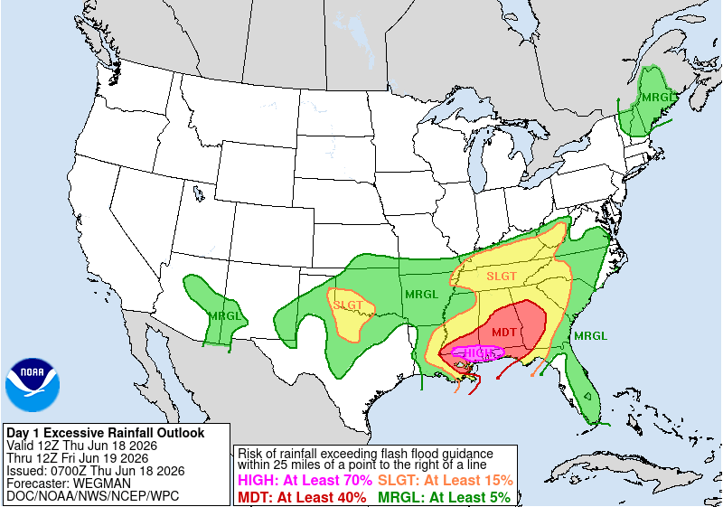 NWS WPC Day 1 ERO