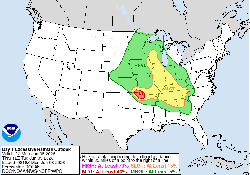 NWS WPC Day 1 ERO