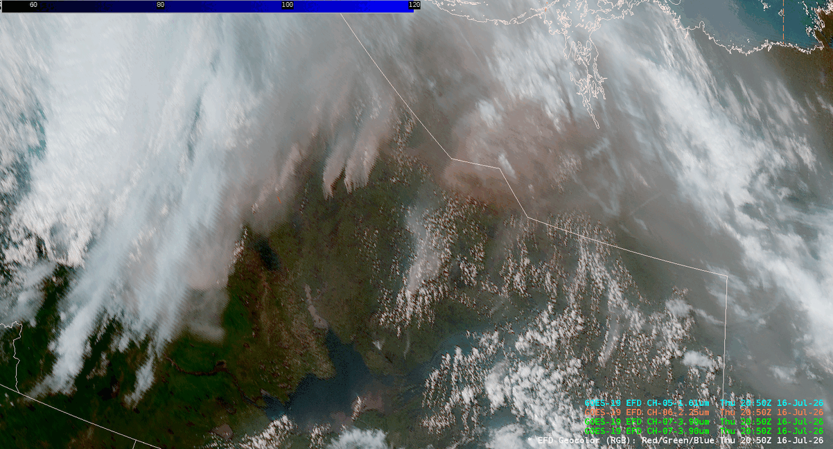 GOES-East Full Disk GeoFire imagery