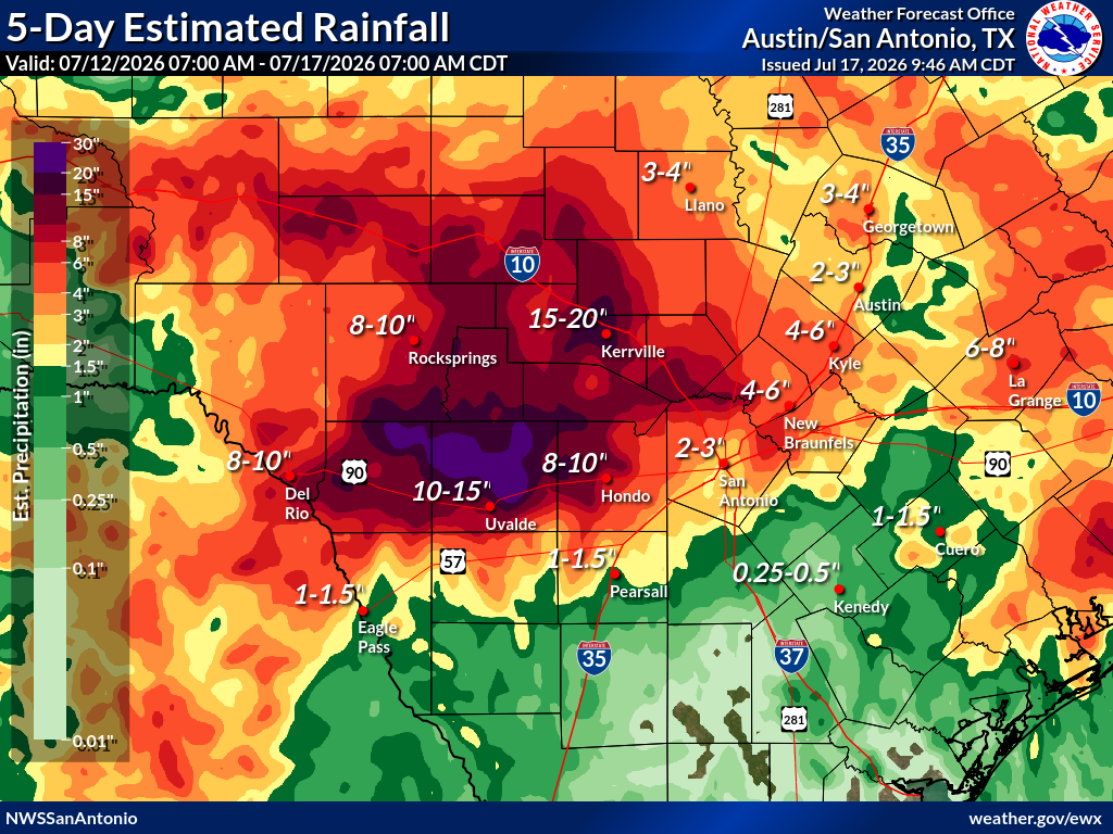 5-Day Estimate Rainfall