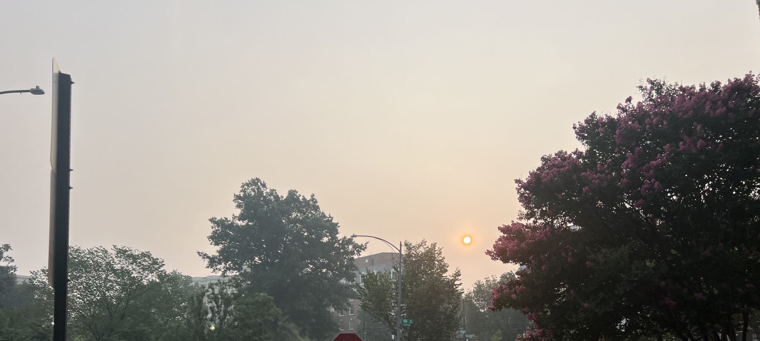 A view to the east in Washington, D.C