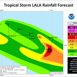 NWS WPC Rainfall Forecast for Tropical Storm Lala