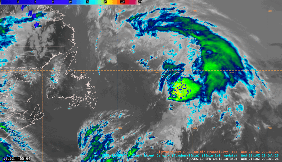 GOES-East Full Disk (FD) Band 13 Infrared imagery