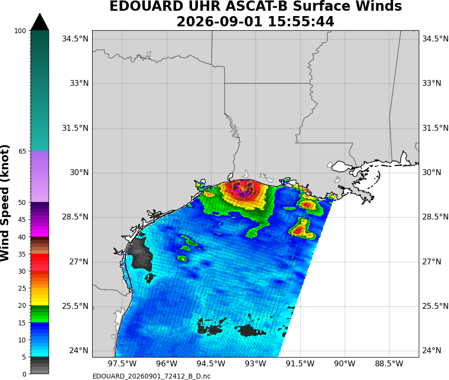 UHR Metop-B ASCAT Winds