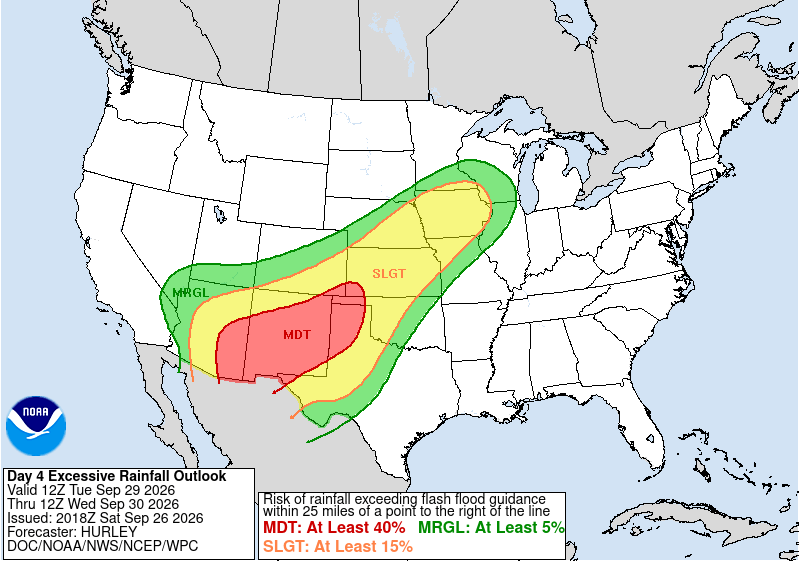 NWS WPC Day 4 ERO issued at 2018 UTC 26 September 2026