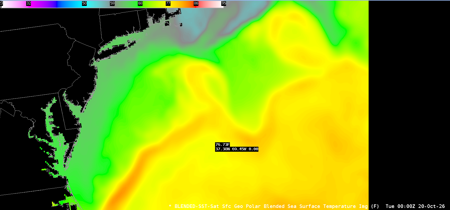 NESDIS Geo-Polar Blended SST output