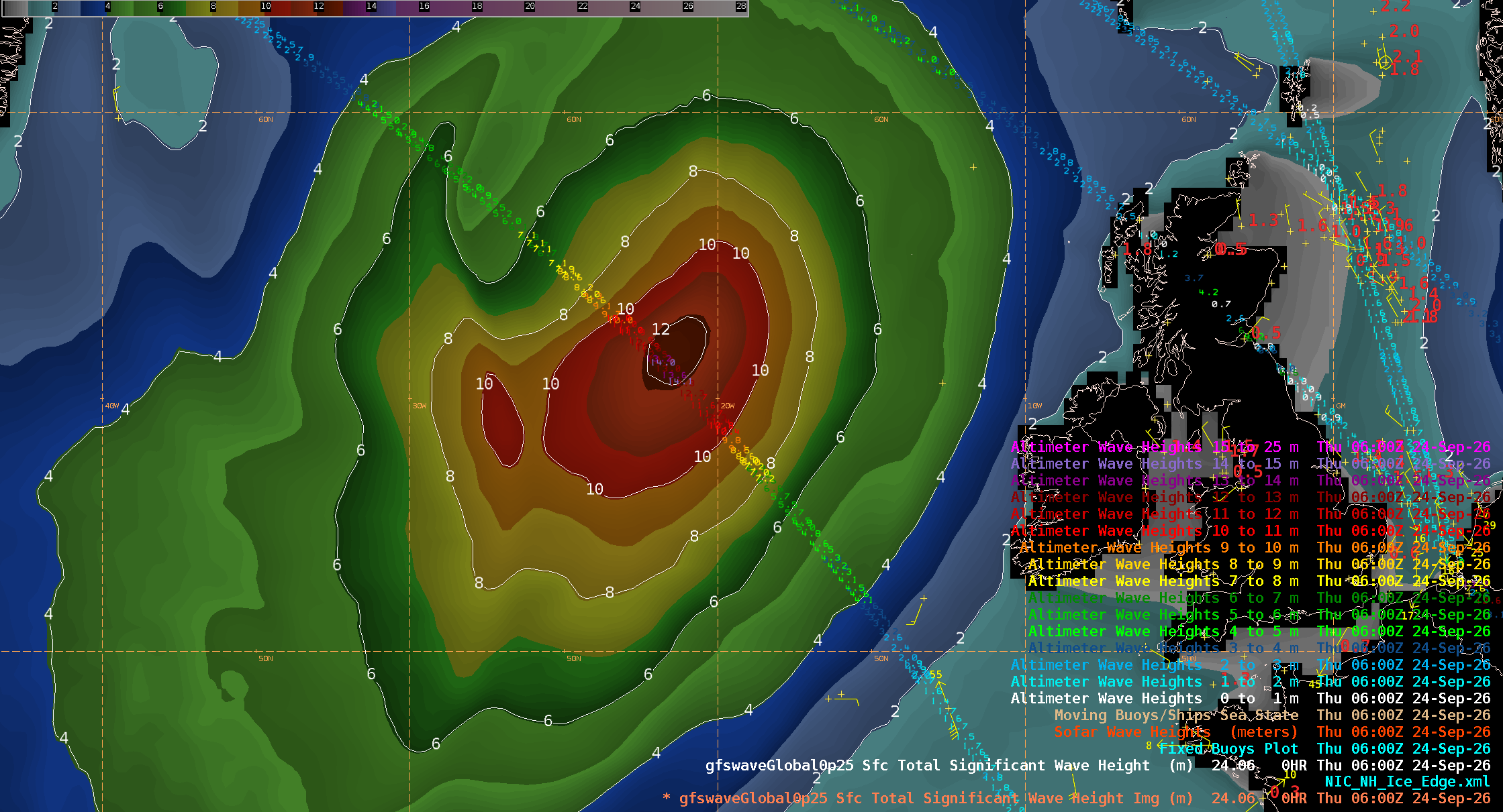 GFS Sig WH output (left) and NWS OTC Official Forecast (right)