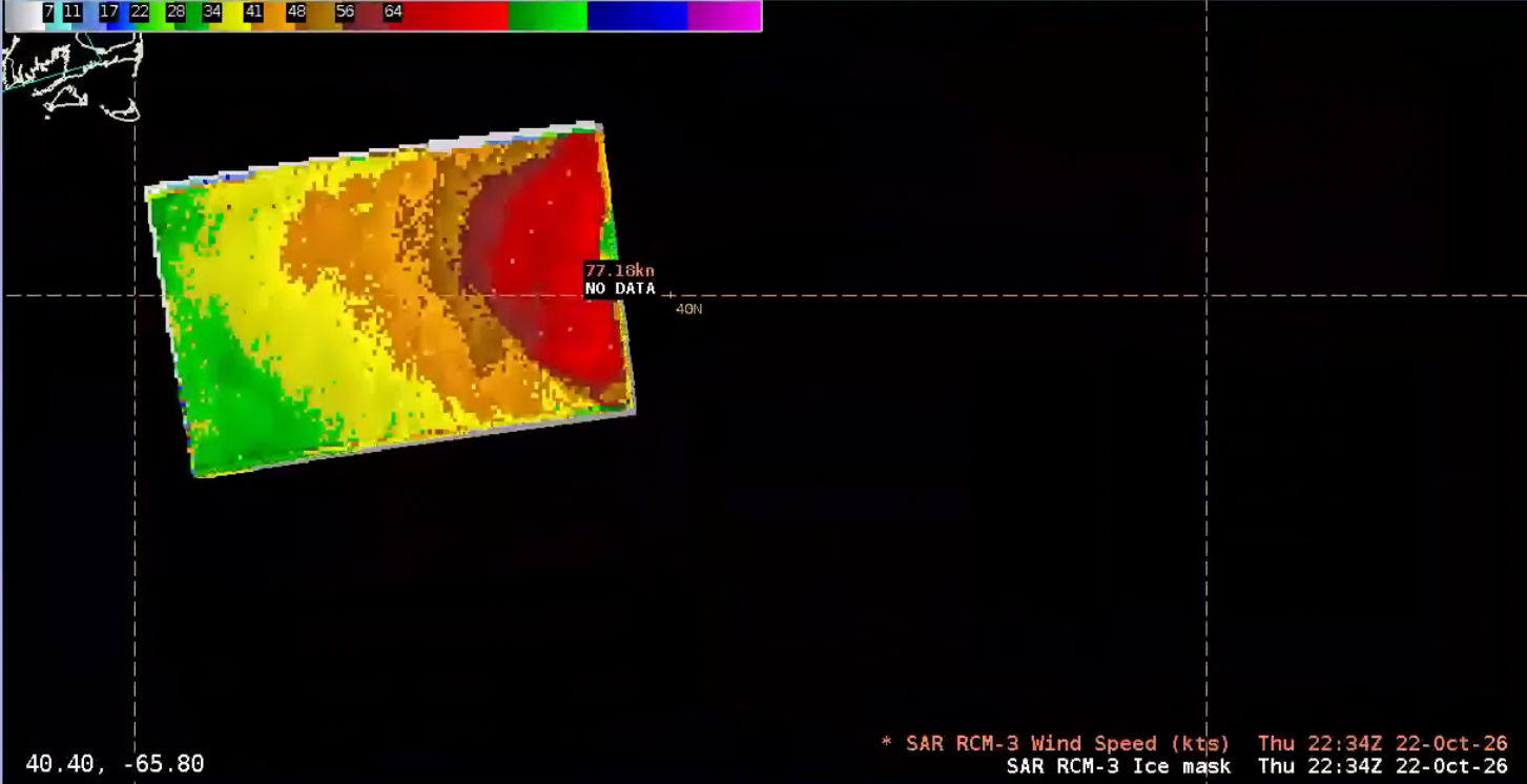 RCM-3 SAR output