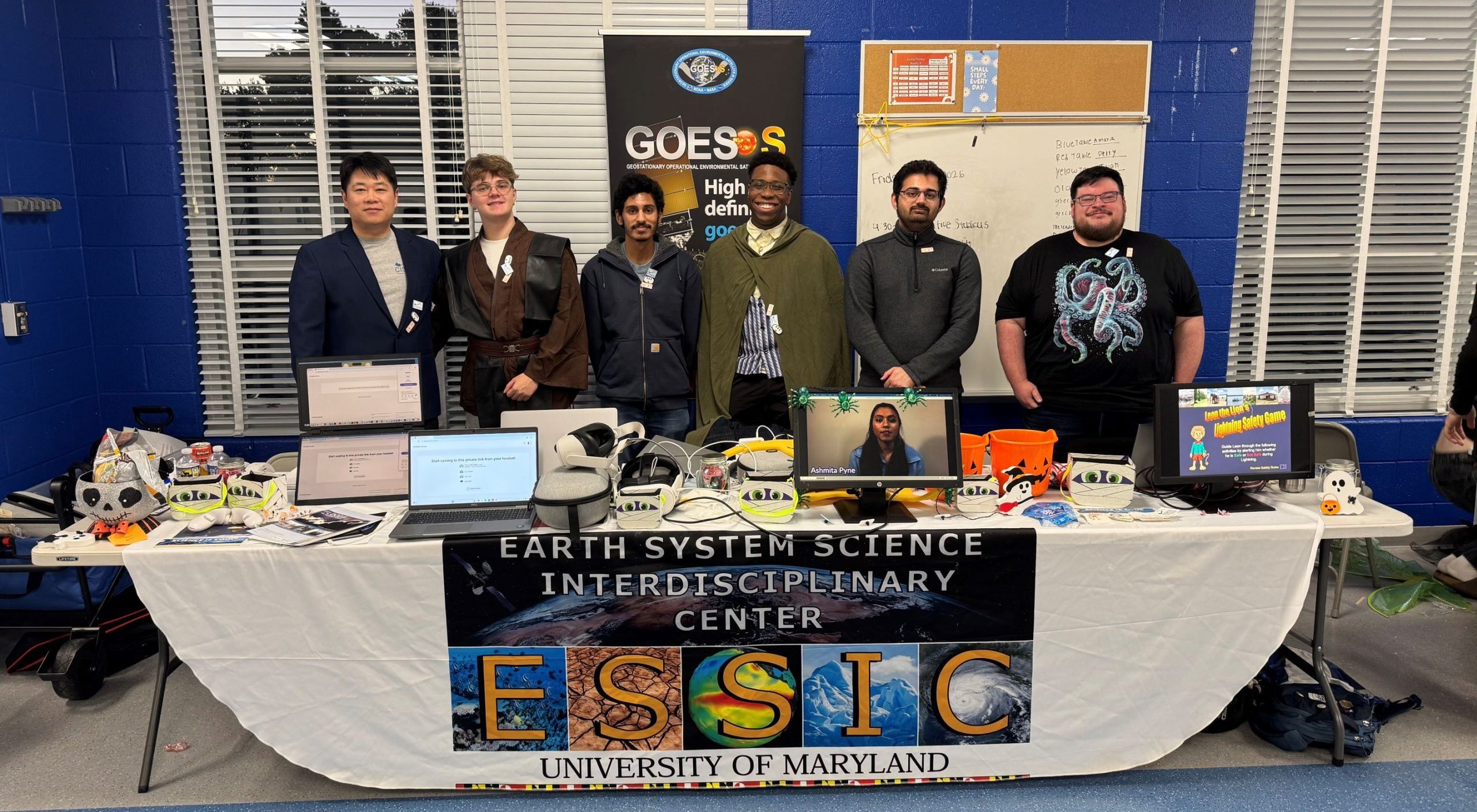 The CISESS XR Team at the Spooky Science event