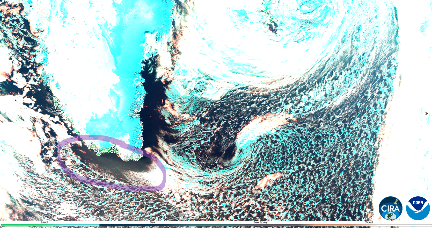 JPSS Sea Spray RGB output